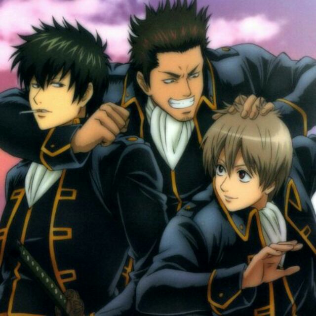銀魂gintama 近藤土方沖田三人真選組塑膠海報 蝦皮購物