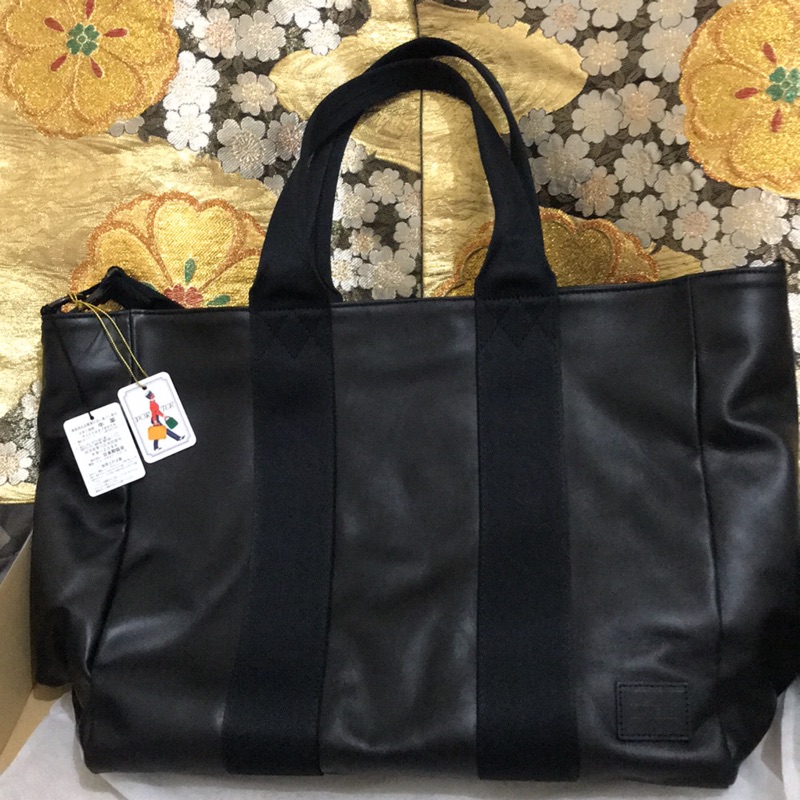 絕版品 全新日本 PORTER 吉田 托特包 牛皮革製（可提、背二用款）