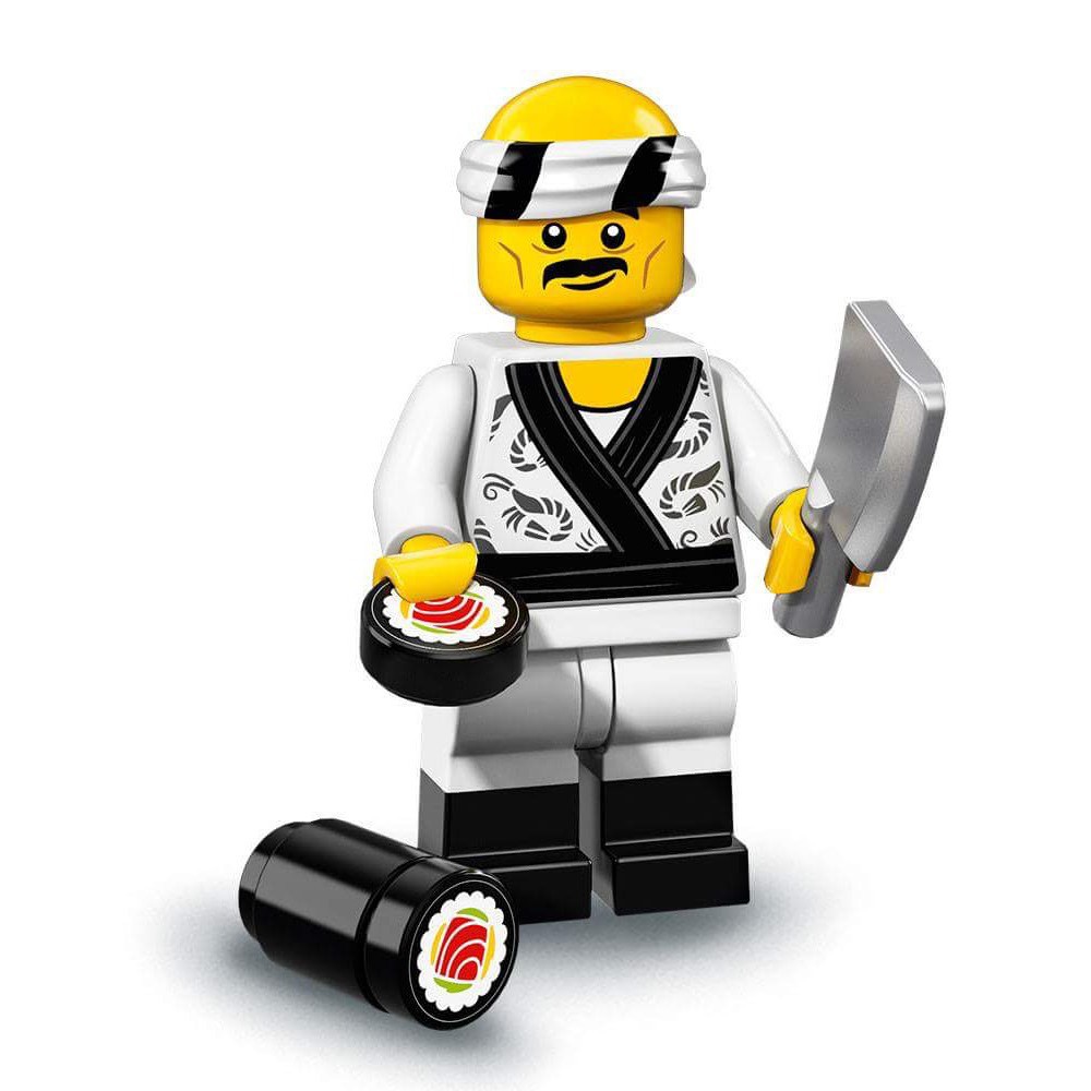 lego 樂高 71019人偶包 minifigures 抽抽樂 炫風忍者 19號 壽司師傅 Sushi Chef