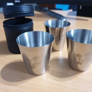 攜帶型不鏽鋼杯組3入 茶杯 酒杯 咖啡杯 水杯 露營