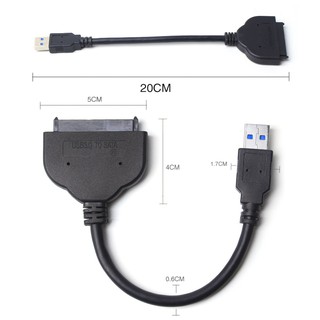 【車車共和國】0.2m USB 3.0轉2.5吋 SATA硬碟轉接線 轉接電纜 SSD硬碟驅動器 易驅線 外接線