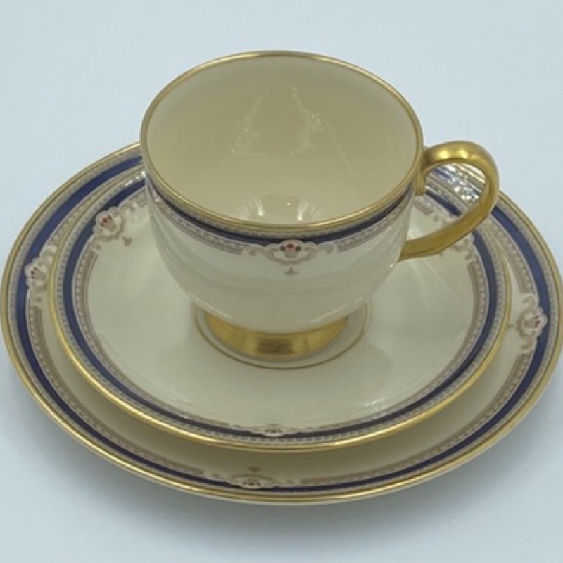 美國Lenox 藍納克斯Buchanan骨瓷咖啡杯/花茶杯組三重奏（2334-2-12-15）