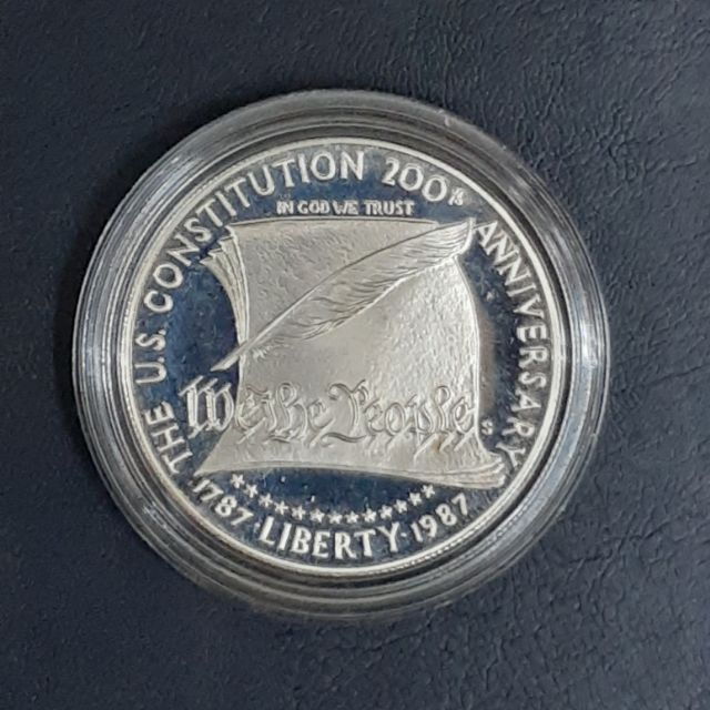 美國聯邦200週年1元紀念銀幣 全新美品