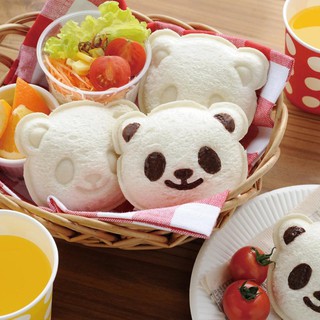 熊貓三明治製作器/卡通吐司盒口袋麵包機/愛心早餐趣味便當DIY模具