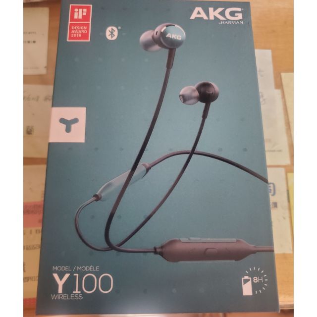 AKG Y100無線藍芽耳機 全新未拆 耳道式