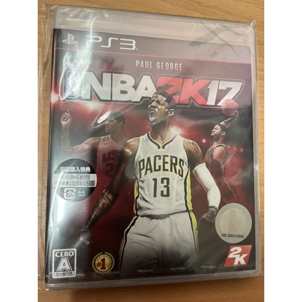 PS3遊戲 NBA 2K17 勁爆美國職籃  NBA2K17 美國職業籃球 英文版 日文版 全新未拆 現貨