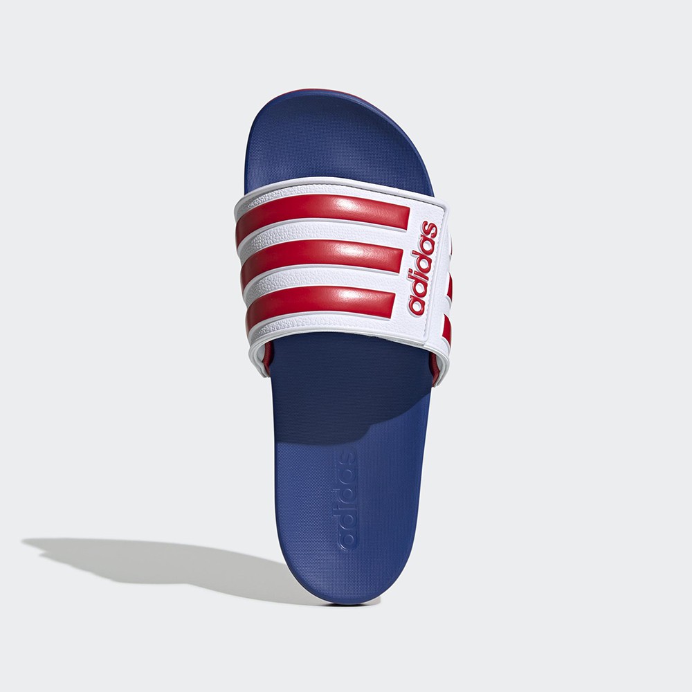 Adidas Comfort Adjustable 男女款藍白紅三色運動涼拖鞋-NO.EG1346