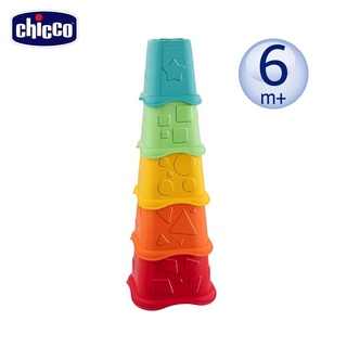 Chicco ECO+ 益智趣味疊疊杯 /感官遊戲.堆疊積木兒童玩具.疊疊樂