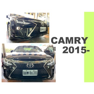 小亞車燈改裝＊新品 NEW CAMRY 15 16 2015 2016 7.5代 類LEXUS樣式 前保桿 前大包 素材