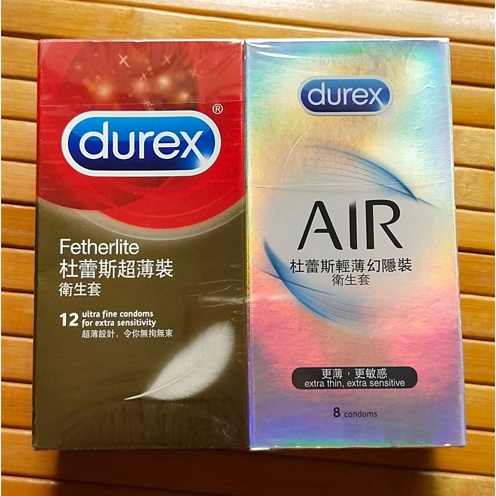 Durex 杜蕾斯 超薄裝 保險套 12片裝 + 輕薄幻隱裝 衛生套8入裝