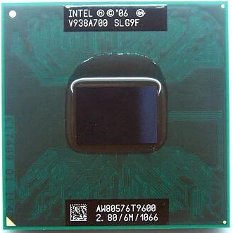 店保一年Intel Core 2 Duo 2.8G 筆記型CPU T9600正式版PGA478適用GM45 / PM45