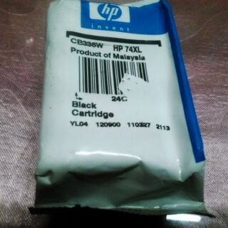 HP No.74XL CB336WA 裸裝黑色墨水匣(75XL彩色裸裝800元，黑+彩超值包1450元)