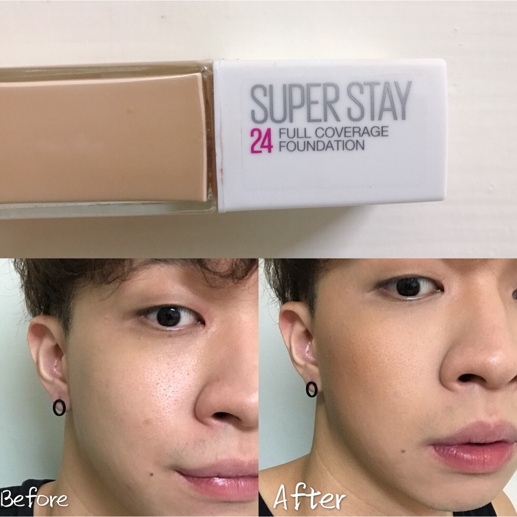 美妝特派員蕭蕭maybelline 媚比琳無敵特霧超持久粉底液 120內斂 蝦皮購物
