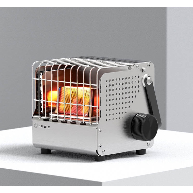 【CampingBar】韓國KOVEA CUBIC復古方形暖爐/瓦斯暖爐/暖爐