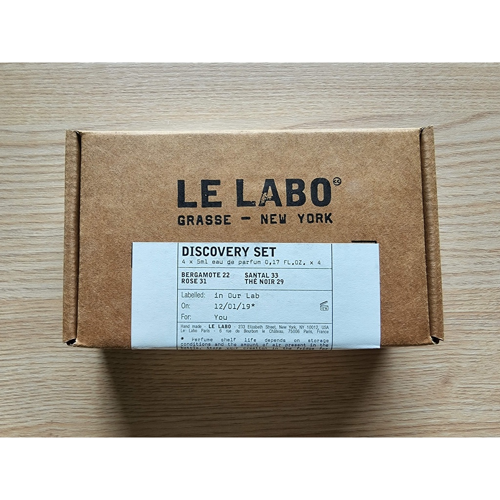 &lt;二手香水&gt; Le Labo Discovery Set 實驗室Q版香水禮盒-5mL x 4