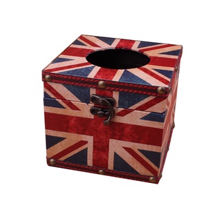PUSH! 居家生活用品 英倫風 紙巾盒 面紙盒 衛生紙抽取收納盒(餐桌紙巾型)I33