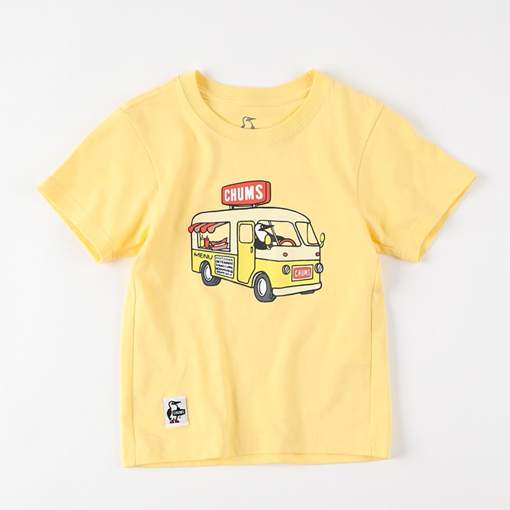 CHUMS Kids Food Truck  中大童 再生棉短袖T恤 黃色 CH211184Y057