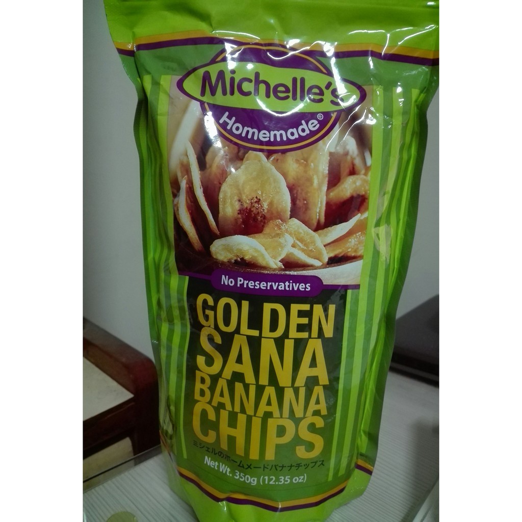 香蕉脆片  Michelle's GOLDEN SANA BANANA CHIPS  菲律賓零食350g