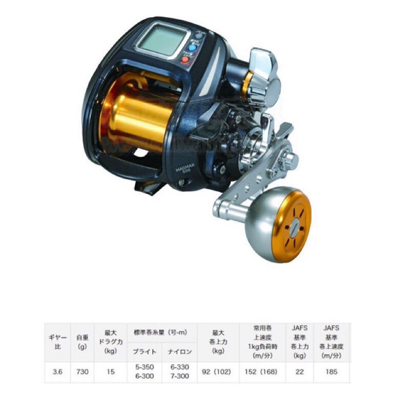 (出清）DAIWA MAGMAX 500 強力電動捲線器 1～2斤適用