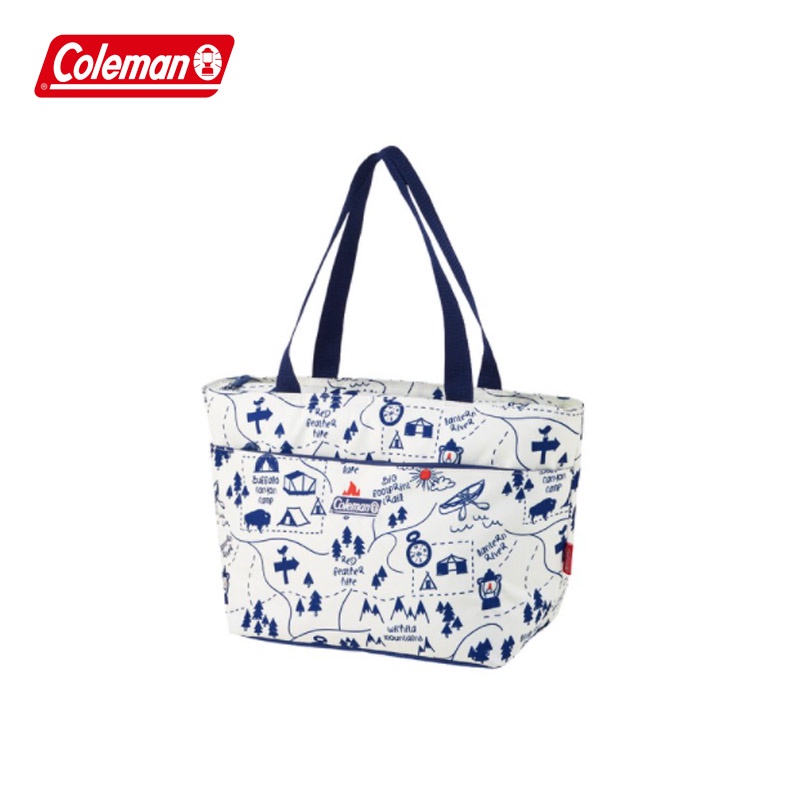 【Coleman】15L 保冷手提袋 CAMPMAP 露營地圖 CM-36427