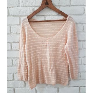 恕不折扣 蘿拉 laura ashley 條紋針織上衣