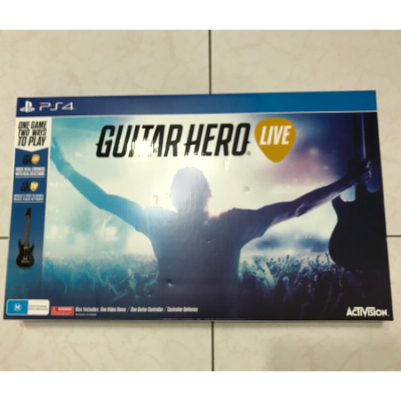 「全新」單吉他組 PS4 吉他英雄 實況 Guitar Hero Live 不含遊戲 限宅配