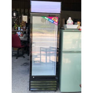 全新單門直立式玻璃冰箱/飲料展示櫃 250L
