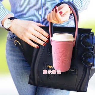 日本星巴克 現貨 限量櫻花皮革手提杯套 日本正版 STARBUCKS 飲料外帶杯套