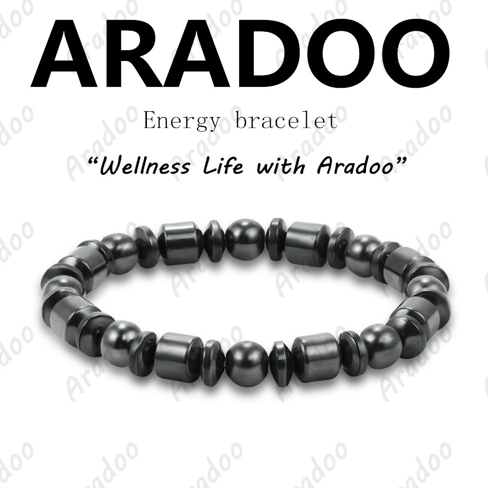 ARADOO太赫茲磁性能量健康手鏈 能量健康手環 健身減肥手鏈 瑜伽佛珠串珠 磁性養生手環