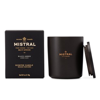 美國 Mistral 黑琥珀 頂級天然香氛蠟燭（無毒大豆精油 室內居家空間芳香 香薰擴香擴香瓶香芬香水薰香 手工薰香禮盒