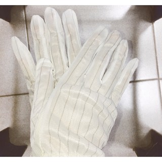 防靜電 點膠手套 無塵電子工業生產用 條紋 防滑 防護手套