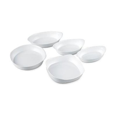 全新品 現貨 Luminarc樂美雅 CW-SP2003 多功能料理盤五件組 時尚質感 白色料理盤
