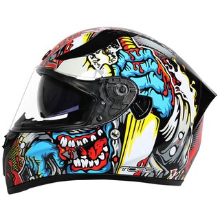 【極度風速】TORC T15 雙鏡片全罩式安全帽 凌風 亮光藍黑 進口帽 DOT ECE T-15
