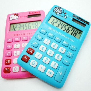 KITTY計算機卡通計算器hello kitty雙電源太陽能計算機 哆啦A夢迷妳小臺式