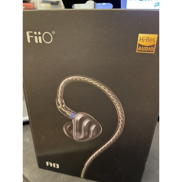 FiiO FH3一圈兩鐵三單元(二手)MMCX單晶銅鍍銀可換線耳機(近全新)