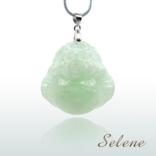 【Selene】眉開眼笑招財彌勒冰種翡翠墜(A貨翡翠)