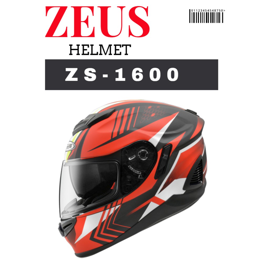 ZEUS ZS-1600 AK6 全碳纖維材質帽體，高防護、超輕量全罩 安全帽