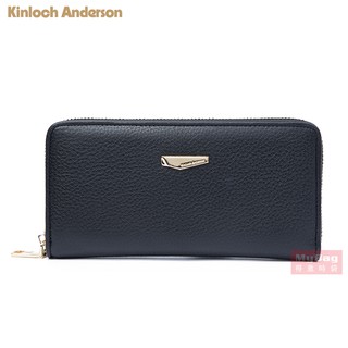 Kinloch Anderson 金安德森 皮夾 優雅迷漾 牛皮 11卡 拉鍊長夾 黑色 KA201001 得意時袋