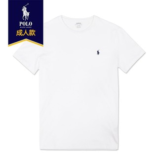 【RALPH LAUREN】【POLO】RL男款短袖素T左深藍小馬白 F04200215-02