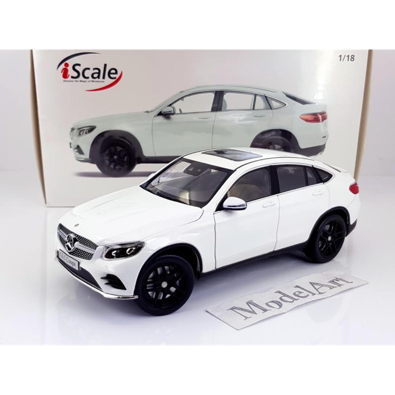 1:18 iScale Mercedes-Benz GLC Coupe 2018(C253)白 合金可全開『現貨』