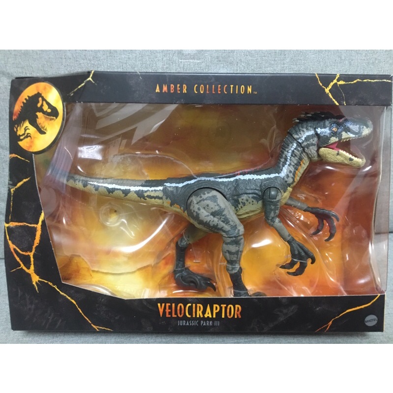 全新現貨 Amber Velociraptor Male 白毛 迅猛龍 小藍 侏儸紀 暴龍 恐龍 琥珀 可動人偶 美泰兒