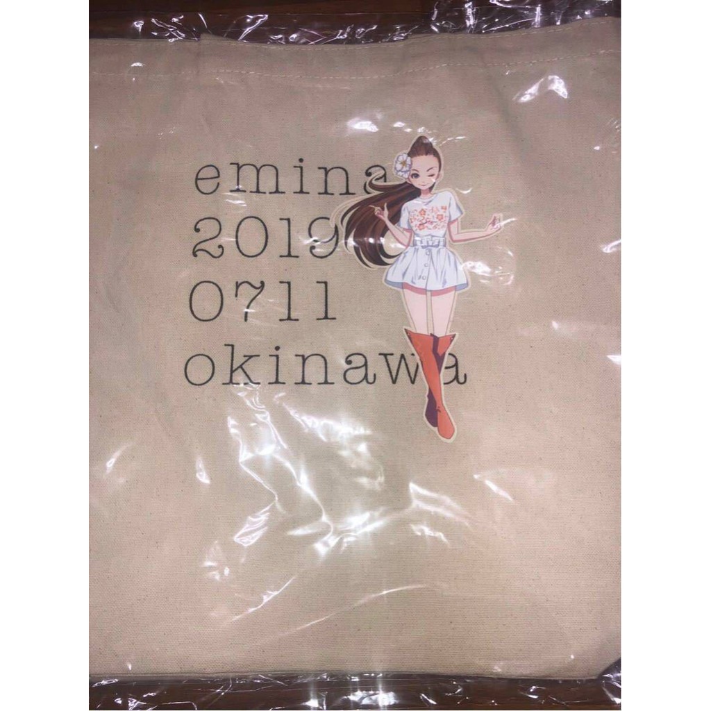 安室奈美惠Namie Amuro 2019 7-11限定/會場限定 emina帆布袋 購物袋