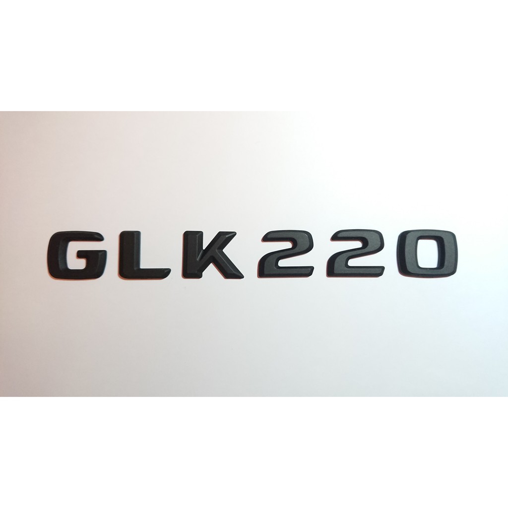 圓夢工廠 Benz 賓士 GLK X204 GLK220 超質感 改裝 消光黑後車箱字貼 字標 字型同原廠字標