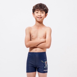 芭比游泳👣Marium男童休閒平口泳褲21140J-太空熊熊