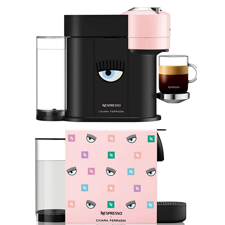 ⛔完售 Nespresso X Chiara Ferragni 膠囊咖啡機 眨眼 保溫杯 咖啡機 奶泡機 粉紅 夢幻