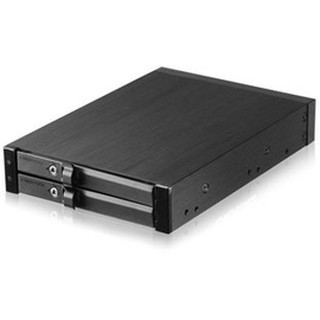 方 Enermax 安耐美 EMK3202 2.5吋 內接式雙槽硬碟抽取盒 鋁包覆/安裝於3.5吋位子