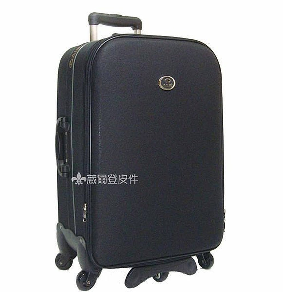 【葳爾登精品，】25吋台灣Kaibia旅行箱五輪【超級耐用】行李箱凱帝爾硬面360度防水登機箱25吋0520黑色