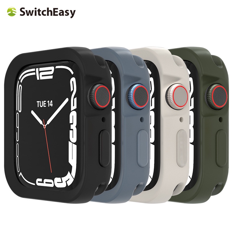 快速出貨 SwitchEasy Apple Watch7 防摔保護殼 蘋果手錶 贈獨立按鍵 保護套 44 45mm手錶殼