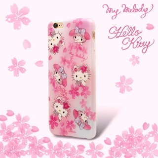 預購日單hello kitty粉红色iPhone 6/6s plus軟殼全包手機殼 美樂蒂