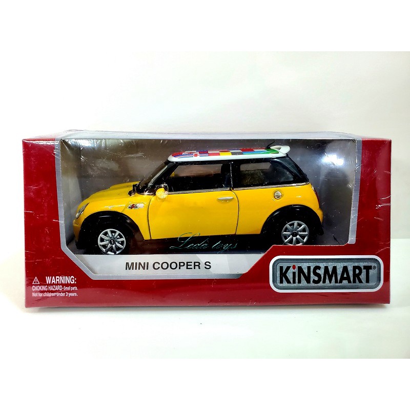 【樂達玩具】KiNSMART【Mini Cooper S】英國國旗版 金屬模型車 合金車 KT-5059F